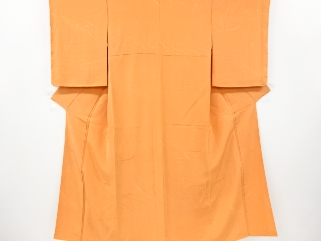 変わり線描き模様織り出し色無地着物